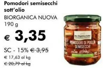 Biorganica nuova Pomodori Semisecchi Sott'olio 190g
