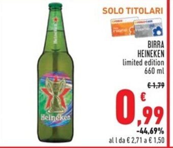 Conad BIRRA HEINEKEN 660 ml offerta