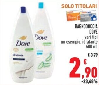 Conad BAGNODOCCIA DOVE 600 ml offerta