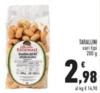 Conad TARALLINI vari tipi 200 g offerta