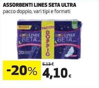 Coop ASSORBENTI LINES SETA ULTRA offerta