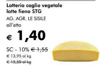 NaturaSì Ag.agr. Le Sisile Latteria Coglio Vegetale offerta