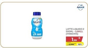 Bimbo Store Aptamil latte liquido 2 500 ml offerta