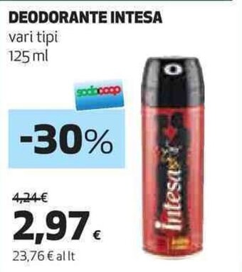Coop DEODORANTE INTESA vari tipi 125 ml offerta