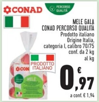 Conad MELE GALA CONAD PERCORSO QUALITÀ offerta