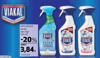 Coop VIAKAL anticalcare spray vari tipi 720 ml offerta