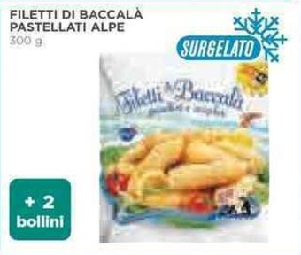 Coop FILETTI DI BACCALÀ PASTELLATI ALPE 300 g offerta
