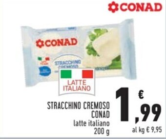 Conad STRACCHINO CREMOSO CONAD 200 g offerta