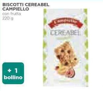 Coop BISCOTTI CEREABEL CAMPIELLO con frutta 220 g offerta