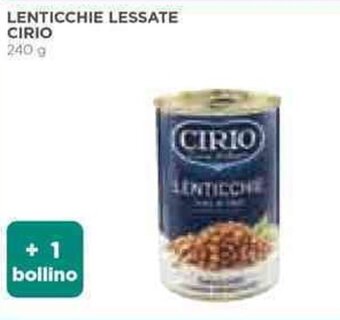 Coop LENTICCHIE LESSATE CIRIO 240 g offerta