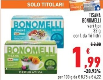 Conad TISANA BONOMELLI 32 g offerta