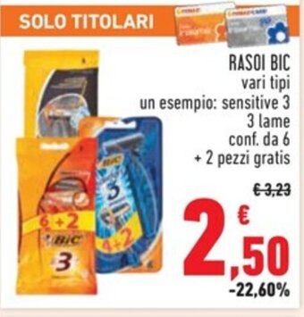 Conad RASOI BIC vari tipi offerta