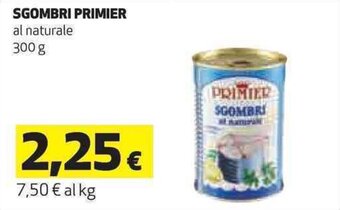 Coop SGOMBRI PRIMIER al naturale 300 g offerta