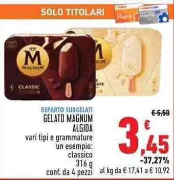 Conad GELATO MAGNUM ALGIDA 316 g offerta