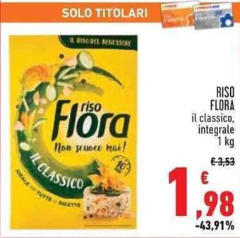 Conad RISO FLORA 1 kg offerta