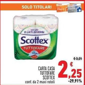 Conad CARTA CASA TUTTOFARE SCOTTEX offerta