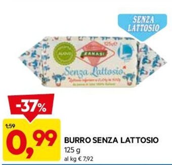 DPiù BURRO SENZA LATTOSIO 125 g offerta