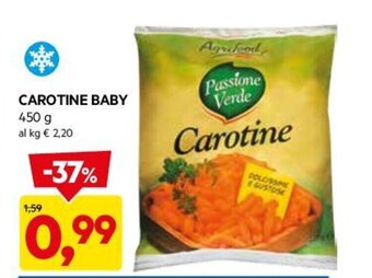 DPiù CAROTINE BABY 450 g offerta