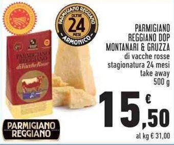 Conad PARMIGIANO REGGIANO DOP MONTANARI & GRUZZA 500 g offerta