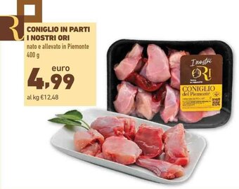Conad CONIGLIO IN PARTI I NOSTRI ORI 400 g offerta