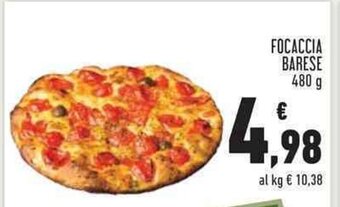 Conad FOCACCIA BARESE 480 G offerta