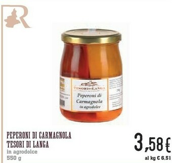 Conad Superstore Tesori Di Langa Peperoni Di Carmagnola 550g offerta