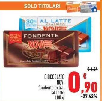 Conad CIOCCOLATO NOVI 100 g offerta