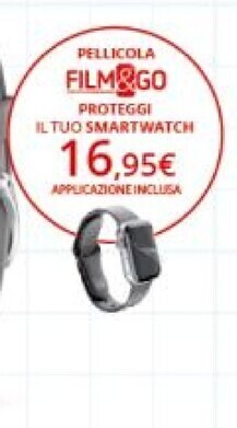 Comet Cellularline pellicola film&go proteggi il tuo smartwatch offerta