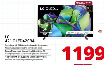 Comet Lg 42 oled42c34 offerta