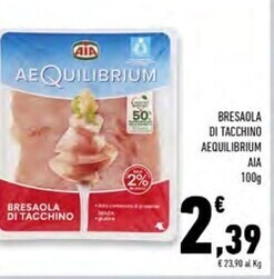 Conad Superstore Aia bresaola di tacchino aequilibrium offerta