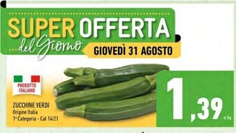 Conad Superstore Zucchine verdi offerta