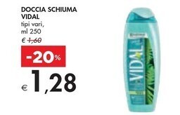 Bennet Vidal doccia schiuma offerta