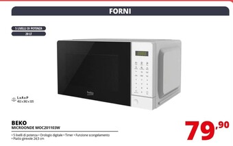Comet Beko microonde moc201103w offerta