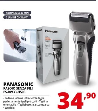 Comet Panasonic rasoio senza fili es-rw33-h503 offerta