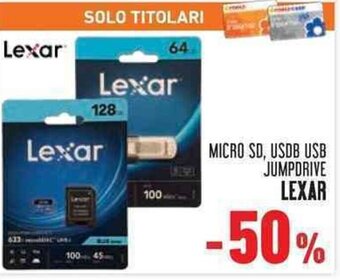 MICRO SD, USDB USB JUMPDRIVE LEXAR