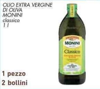 Conad OLIO EXTRA VERGINE DI OLIVA MONINI classico 1 l offerta