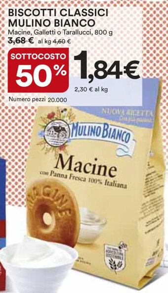 Ipercoop BISCOTTI CLASSICI MULINO BIANCO 800 g offerta