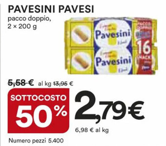 Ipercoop PAVESINI PAVESI 2 x 200 g offerta