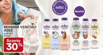 Ipercoop BEVANDE VEGETALI ADEZ gusti vari, 800 ml offerta
