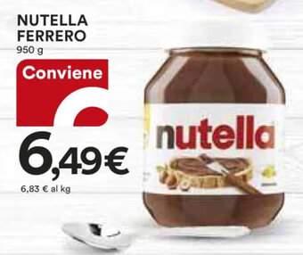 Ipercoop NUTELLA FERRERO 950 g offerta