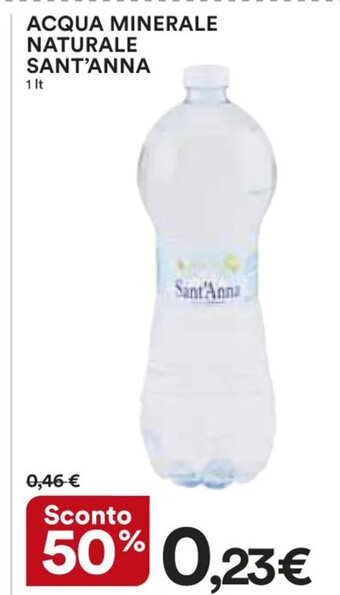 Ipercoop ACQUA MINERALE NATURALE SANT'ANNA 1 lt. offerta