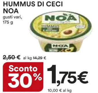 HUMMUS DI CECI NOA gusti vari, 175 g