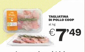 Ipercoop TAGLIATINA DI POLLO COOP offerta