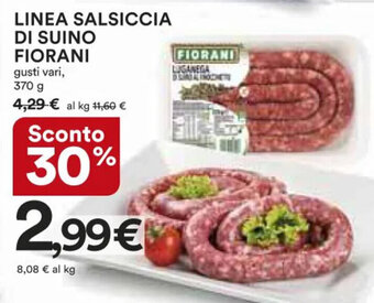 LINEA SALSICCIA DI SUINO FIORANI 370 g