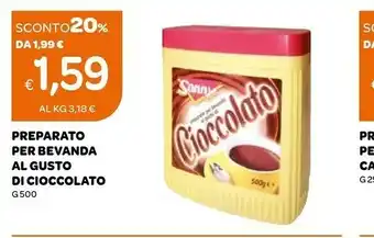 Ekom Sonny Preparato Croccolato Per Bevanda Per Al Gusto Di Cioccolato offerta