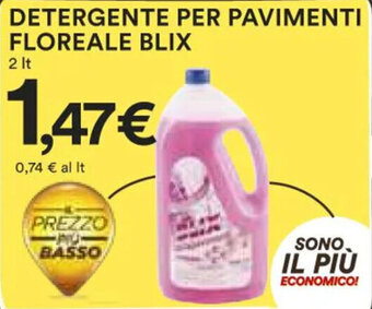 Ipercoop DETERGENTE PER PAVIMENTI FLOREALE BLIX 2 lt. offerta