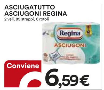 Ipercoop ASCIUGATUTTO ASCIUGONI REGINA offerta