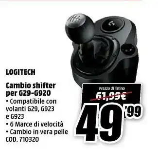 MediaWorld Logitech G G920 Driving Force offerta