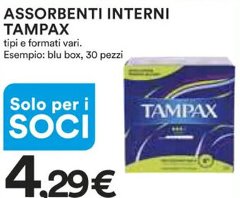 Ipercoop ASSORBENTI INTERNI TAMPAX offerta