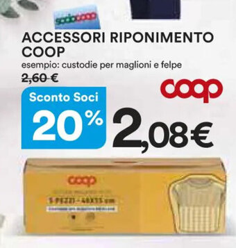Ipercoop ACCESSORI RIPONIMENTO COOP offerta
